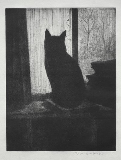 猫 作： Christopher Richard Wynne Nevinson