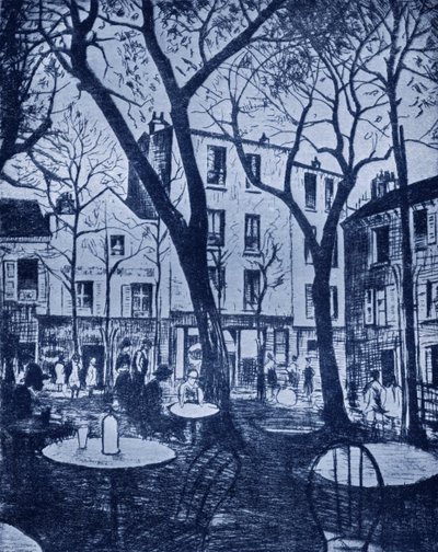モンマルトルの風景（C.R.W.ネビンソン撮影 作： Christopher Richard Wynne (after) Nevinson