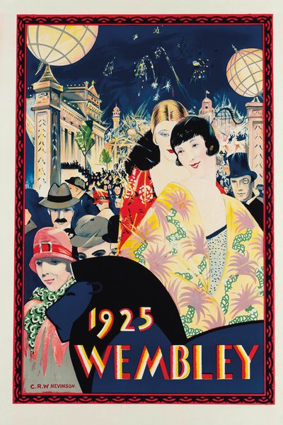 1925年、ウェンブリー、1924年 作： Christopher Richard Wynne Nevinson
