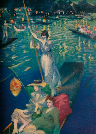 テムズレガッタ、c1919 作： Christopher Richard Wynne Nevinson