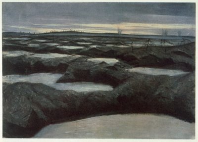 押した後、正面のイギリスのアーティストから、西部戦線の継続、1918 作： Christopher Richard Wynne Nevinson