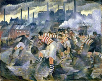 イギリスの冬の午後 作： Christopher Richard Wynne Nevinson