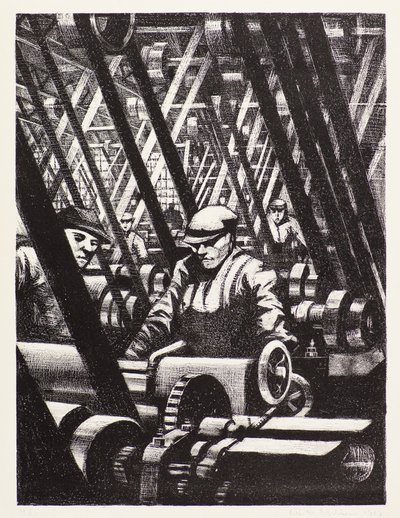 エンジンを作る 作： Christopher Richard Wynne Nevinson