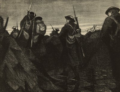 夜明けのレリーフ 作： Christopher Richard Wynne Nevinson