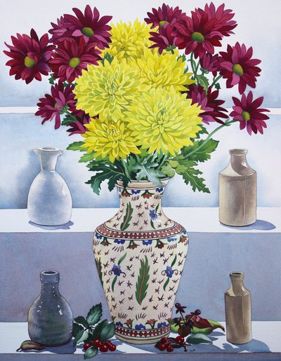 年末の絵（水彩画・紙 作： Christopher Ryland