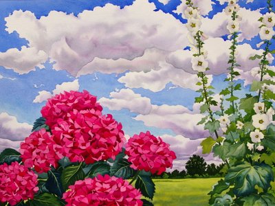 2008年、草原の端に咲く花（紙にトイレ） 作： Christopher Ryland