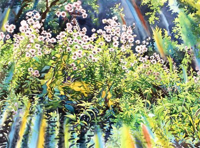 アザミ、2016年（紙に水彩） 作： Christopher Ryland