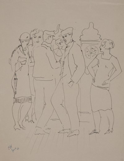 マルセイユのバー、6月14日 作： Christopher Wood