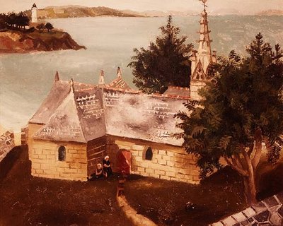 トレブウト、ラ・トレムイユの教会 作： Christopher Wood