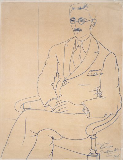 ジェラルド・ライトリンガーの肖像、1926年 作： Christopher Wood