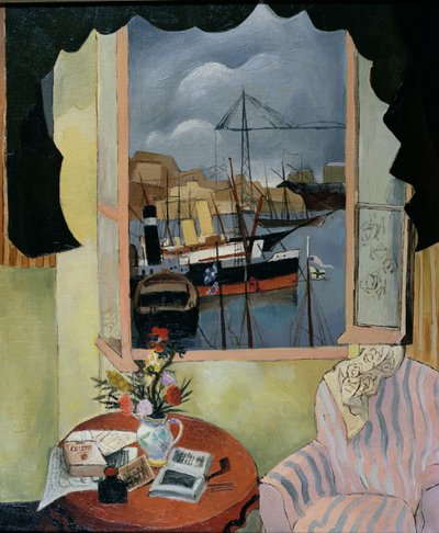 マルセイユの窓、1927年 作： Christopher Wood