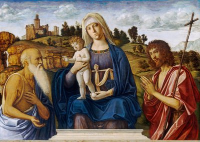 聖ヒエロニムスと洗礼者聖ヨハネと聖母子 作： Cima da Conegliano
