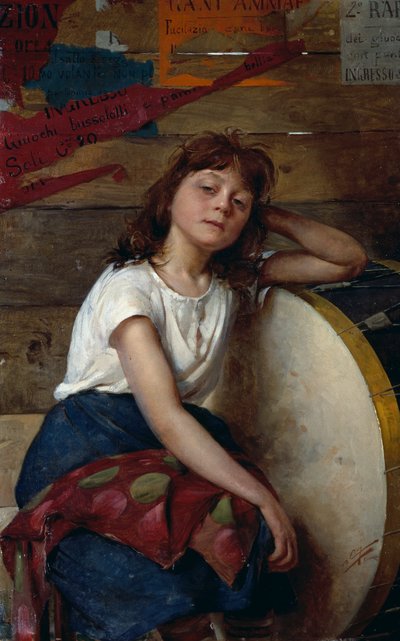 Cipriano Cei（1864-1922）による綱渡り 作： Cipriano Cei