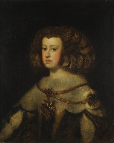 スペインのインファンタマリアテレサの肖像 作： Circle of Diego Velázquez