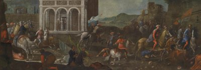 トルコ人から都市を守るシエナの聖カタリナ 作： circle of Vittore Carpaccio
