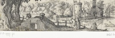 城の眺め アムステルダムとその周辺の職業と顔 (シリーズ タイトル) 作： Claes Jansz. Visscher (II) (attributed to)