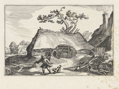 農場で吠える犬 田園風景（連載タイトル） 作： Claes Jansz. Visscher (II)