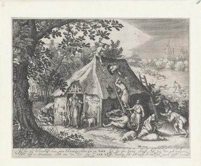 羊小屋のキリスト 作： Claes Jansz. Visscher (II)