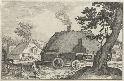 農場のグループ 田園風景（連載タイトル） 作： Claes Jansz. Visscher (II)