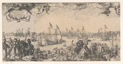 IJから見たアムステルダムの縦断（左部分） 作： Claes Jansz. Visscher (II)