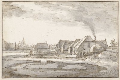 Braakjes近くのSpaarndammerdijk 作： Claes Jansz. Visscher (II)