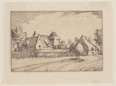 壁に囲まれた農場 作： Claes Jansz. Visscher