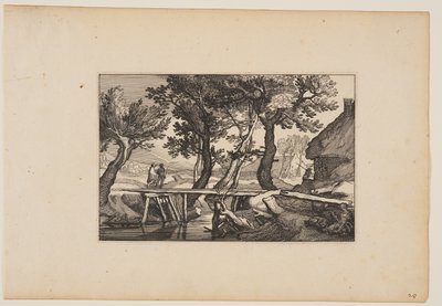 風景」より「木造の橋 作： Claes Jansz. Visscher