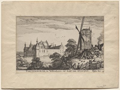 オランダとユトレヒトの 4 つの城: フォレンホーフのトゥーテンバーグ城 作： Claes Jansz Visscher