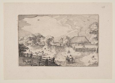 砂丘近くの道、ハーレム近郊の景色より（プレザンテ・プラエッセン） 作： Claes Jansz. Visscher