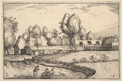 Regiunculaeの町といくつかのブラバント公国からのプレート16に沿ったフィールドロード。 1610年。 作： Claes Jansz Visscher