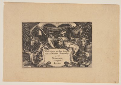 タイトルページ、『風景』より（Verscheyden aerdige Lanthuysen...） 作： Claes Jansz. Visscher