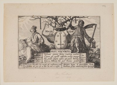 タイトル、ハールレム周辺の風景より（Plaisante Plaetsen） 作： Claes Jansz. Visscher