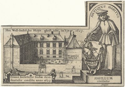 アムステルダムの西インド家、1623-26 作： Claes Jansz Visscher