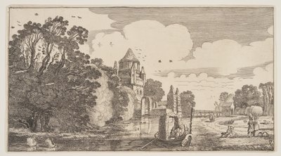 ハーレムの「クライネ・ホウトポルト」（『風景』より） 作： Claes Jansz. Visscher II