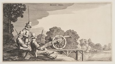 風景』（プレイサンテ・ランチャッペン）より「3人の砲手 作： Claes Jansz. Visscher II