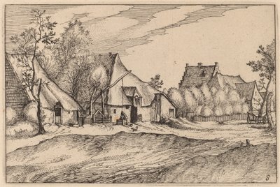 村の農場 作： Claes Jansz Visscher after Johannes van Doetechum, the Elder after Lucas