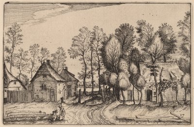 伐採された木のある風景 作： Claes Jansz Visscher after Johannes van Doetechum, the Elder after Lucas