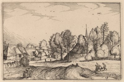 村への道 作： Claes Jansz Visscher after Johannes van Doetechum, the Elder after Lucas