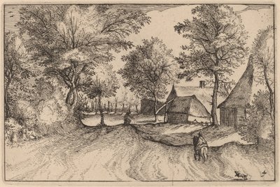 村の道 作： Claes Jansz Visscher after Johannes van Doetechum, the Elder after Lucas