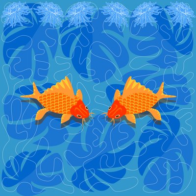 中国の魚 作： Claire Huntley