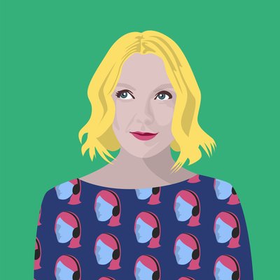 ローレン・ラバーンの肖像 作： Claire Huntley