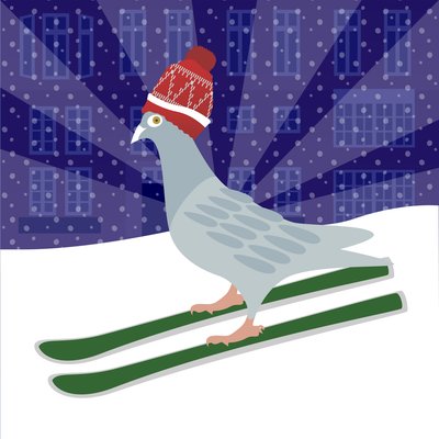 スキー鳩 作： Claire Huntley