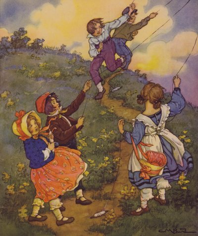 子供の詩の庭：風（カラーリソ） 作： Clara Miller Burd