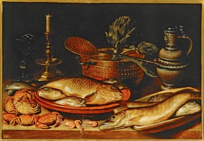 魚と静物... 作： Clara Peeters