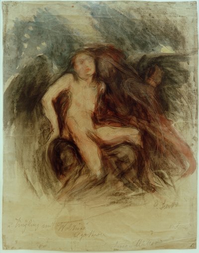 バルキリーと若い男 作： Clara Siewert
