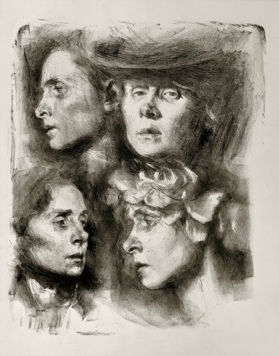 4つの自画像 作： Clara Siewert