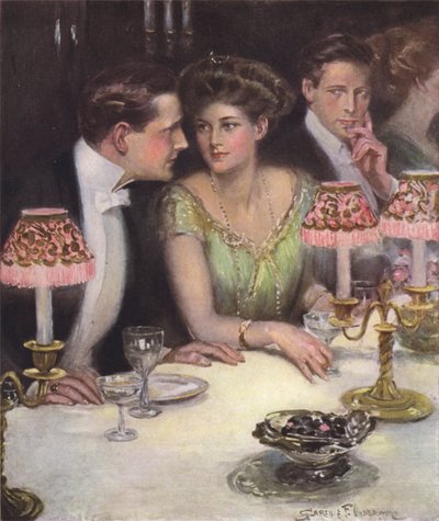 夕食の二人だけ 作： Clarence F. Underwood