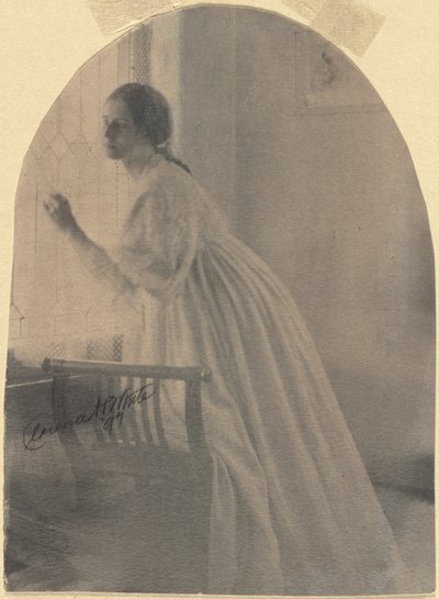 窓際、1896年。 作： Clarence H. White