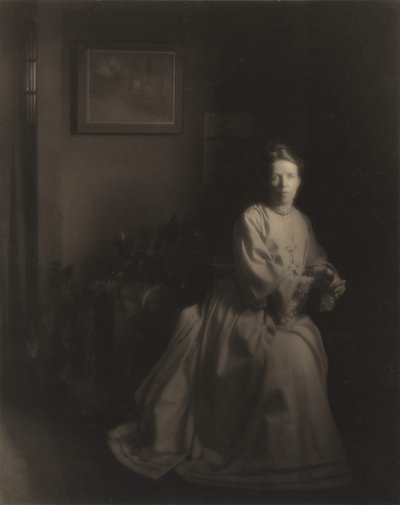 ホワイト夫人 - スタジオで 作： Clarence H. White