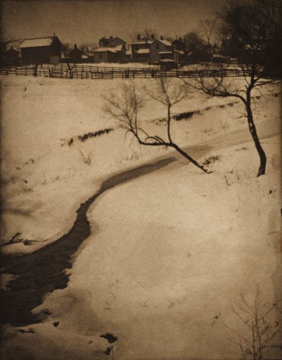 冬の風景、c。 1900。 作： Clarence H. White